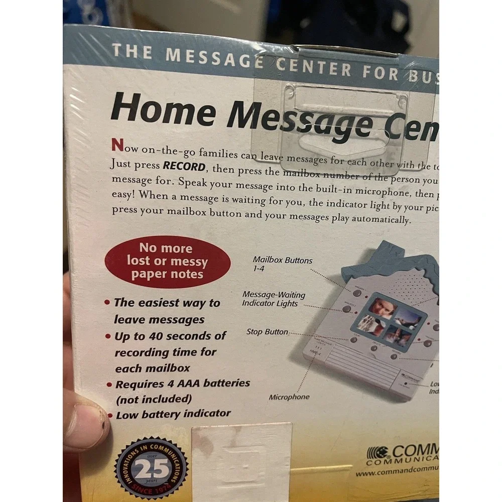 HOME MESSAGE CENTER COMMAND COMMUNICATIONS MICROPHONE & RECORDER